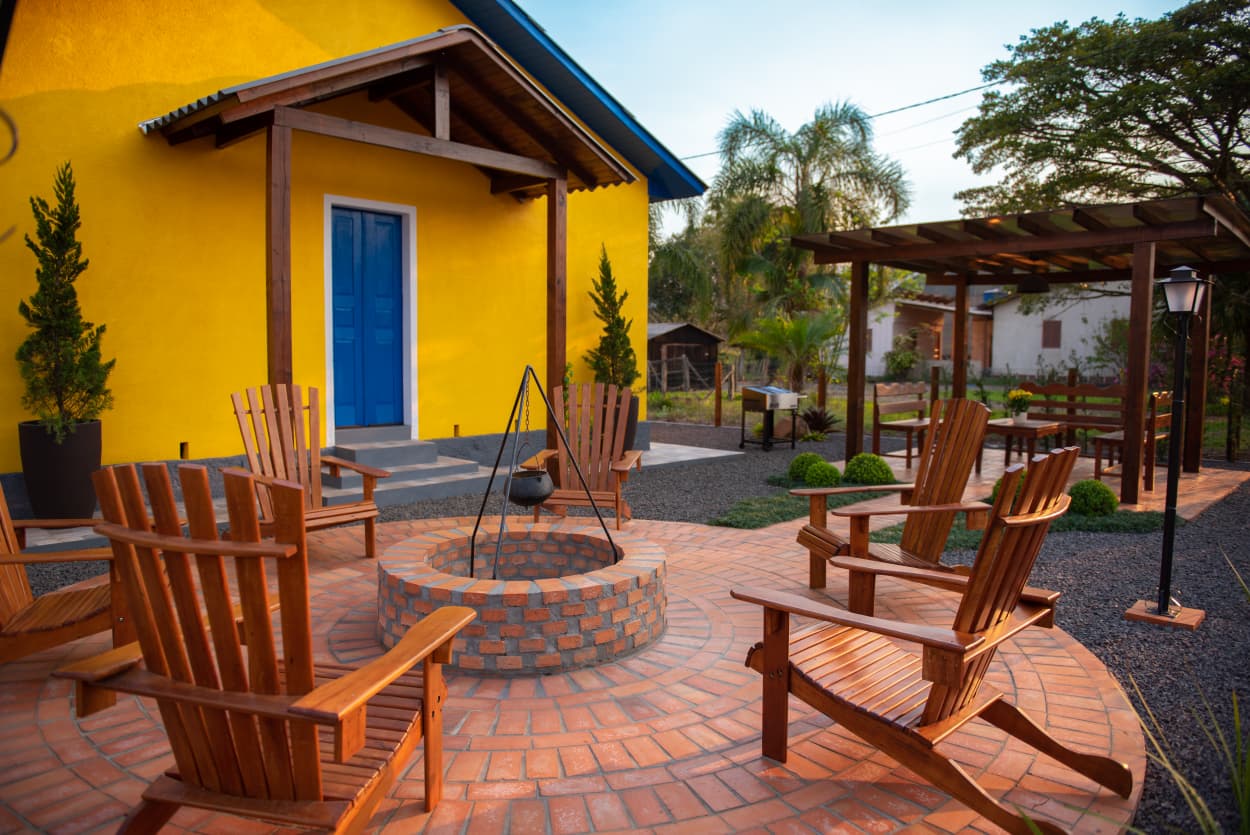 Área de lazer com rede